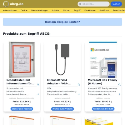 Screenshot abcg.de