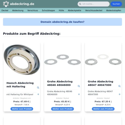 Screenshot abdeckring.de