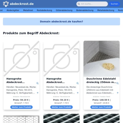 Screenshot abdeckrost.de