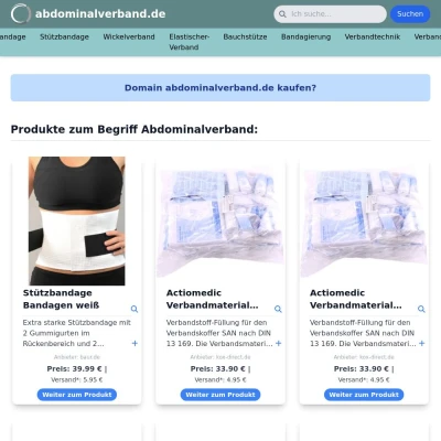 Screenshot abdominalverband.de