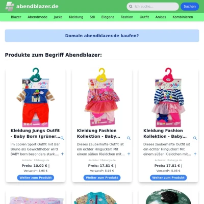 Screenshot abendblazer.de