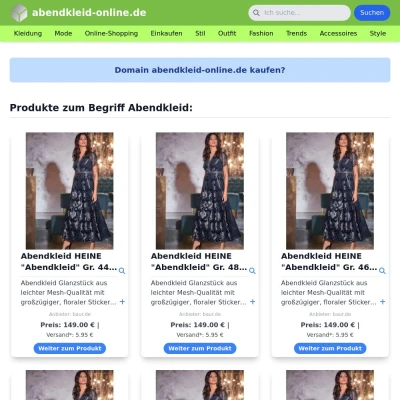 Screenshot abendkleid-online.de
