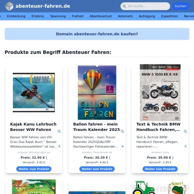Screenshot abenteuer-fahren.de