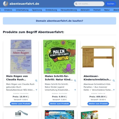 Screenshot abenteuerfahrt.de