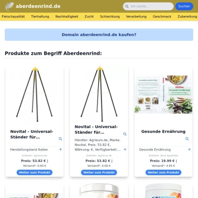 Screenshot aberdeenrind.de