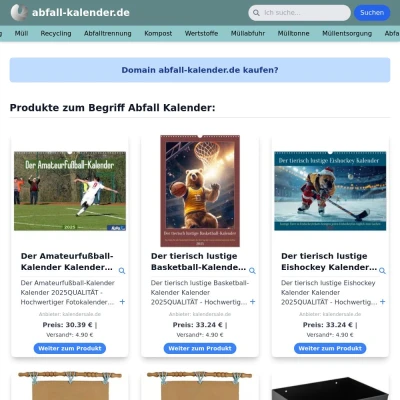 Screenshot abfall-kalender.de