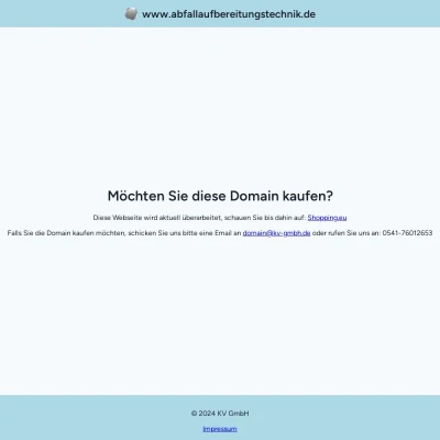 Screenshot abfallaufbereitungstechnik.de