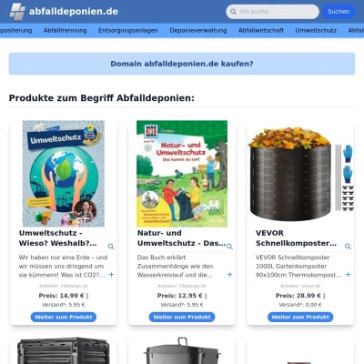 Screenshot abfalldeponien.de