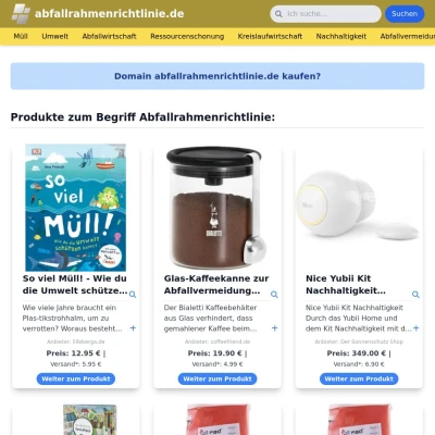 Screenshot abfallrahmenrichtlinie.de