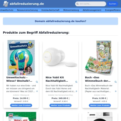 Screenshot abfallreduzierung.de