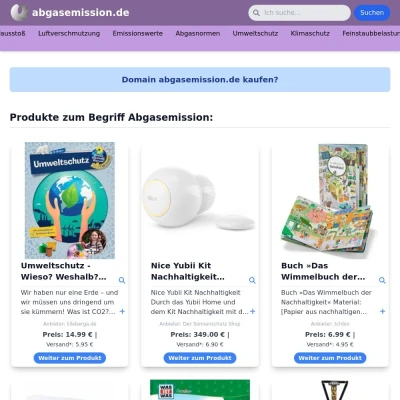 Screenshot abgasemission.de