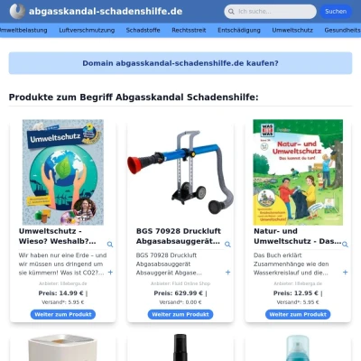 Screenshot abgasskandal-schadenshilfe.de