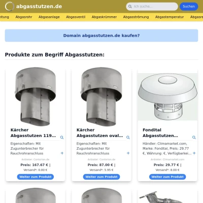 Screenshot abgasstutzen.de