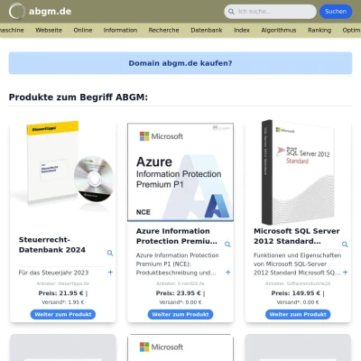 Screenshot abgm.de