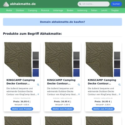 Screenshot abhakmatte.de