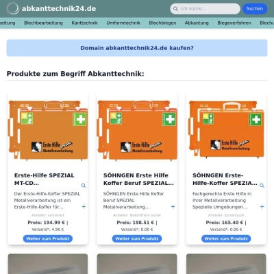 Screenshot abkanttechnik24.de