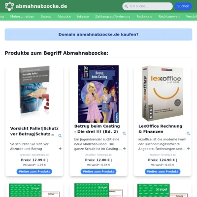 Screenshot abmahnabzocke.de