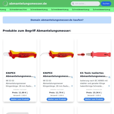 Screenshot abmantelungsmesser.de