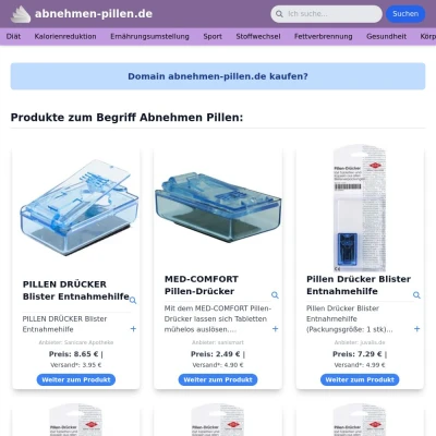 Screenshot abnehmen-pillen.de