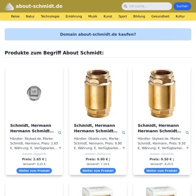 Screenshot about-schmidt.de