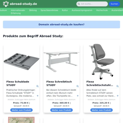 Screenshot abroad-study.de