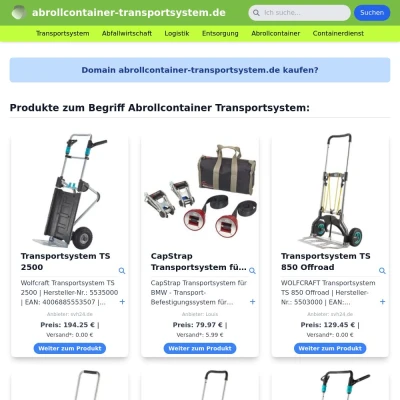 Screenshot abrollcontainer-transportsystem.de