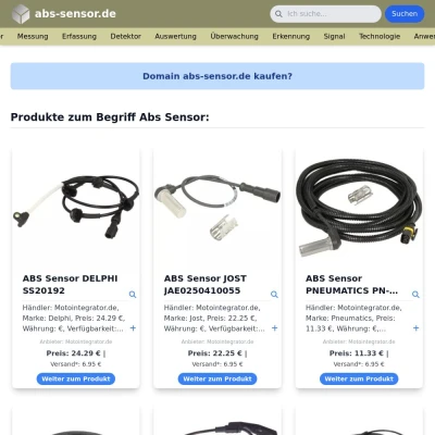 Screenshot abs-sensor.de