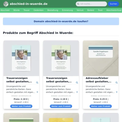 Screenshot abschied-in-wuerde.de