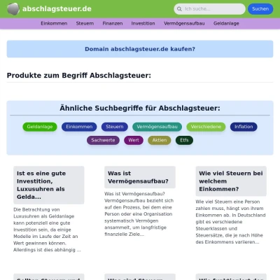 Screenshot abschlagsteuer.de