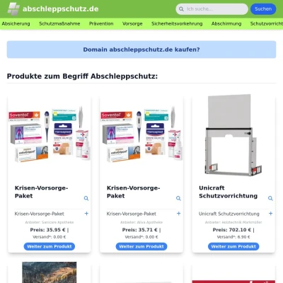 Screenshot abschleppschutz.de