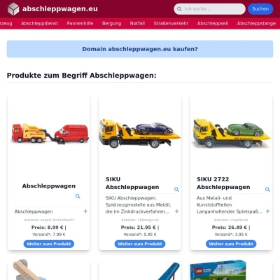 Screenshot abschleppwagen.eu