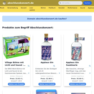 Screenshot abschlusskonzert.de