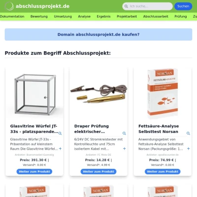 Screenshot abschlussprojekt.de