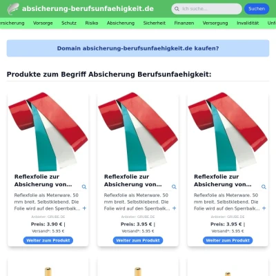 Screenshot absicherung-berufsunfaehigkeit.de