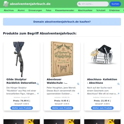 Screenshot absolventenjahrbuch.de