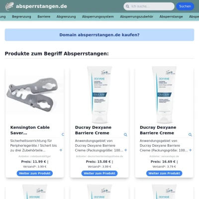 Screenshot absperrstangen.de