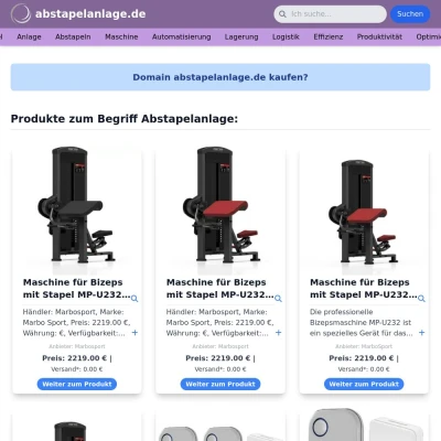 Screenshot abstapelanlage.de