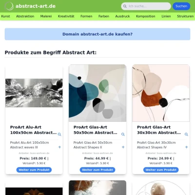 Screenshot abstract-art.de
