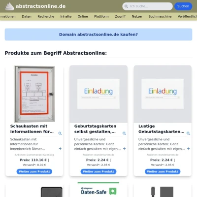 Screenshot abstractsonline.de