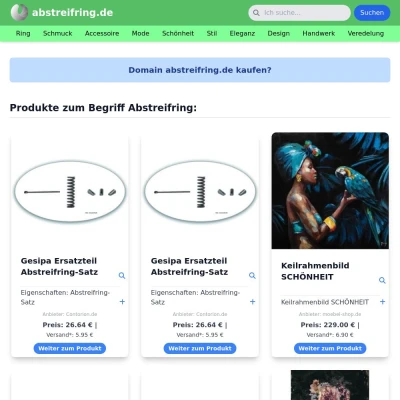 Screenshot abstreifring.de