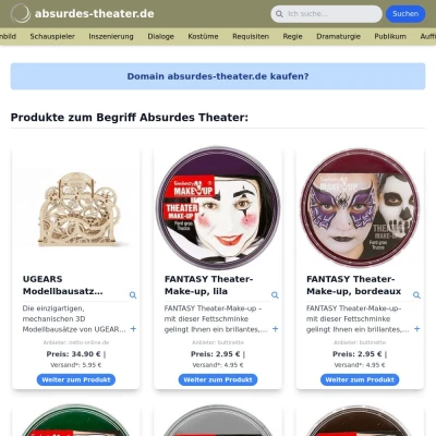 Screenshot absurdes-theater.de