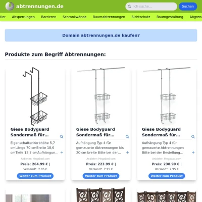 Screenshot abtrennungen.de