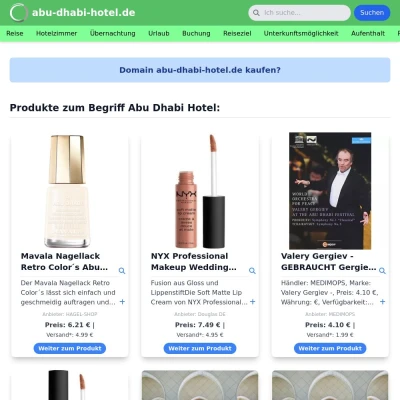 Screenshot abu-dhabi-hotel.de