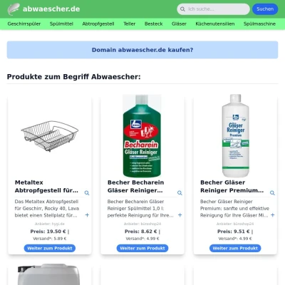 Screenshot abwaescher.de
