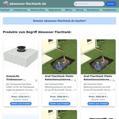 Screenshot abwasser-flachtank.de