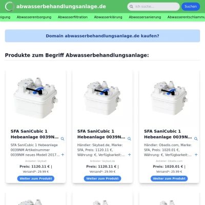 Screenshot abwasserbehandlungsanlage.de