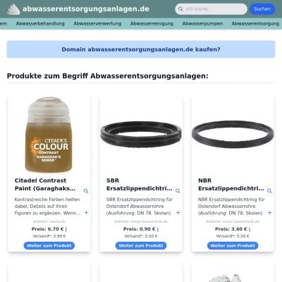 Screenshot abwasserentsorgungsanlagen.de