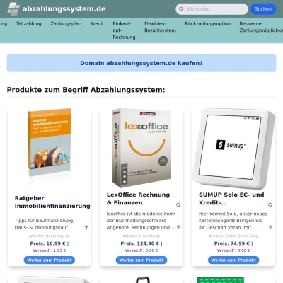 Screenshot abzahlungssystem.de