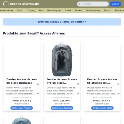 Screenshot access-allarea.de