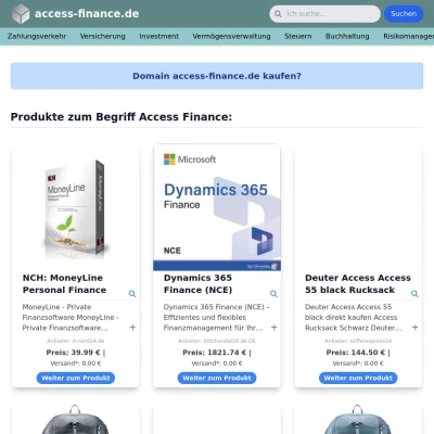 Screenshot access-finance.de